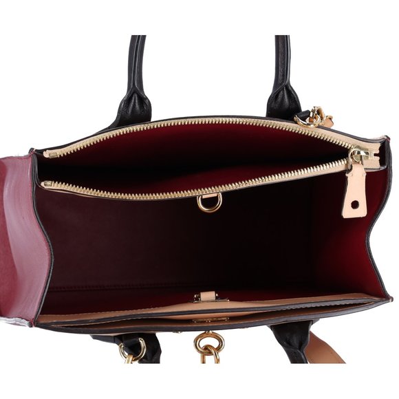 Louis Vuitton City Steamer PM Beige Bordeaux Colorblock Small Satchel Handbag - Picture 15 of 17